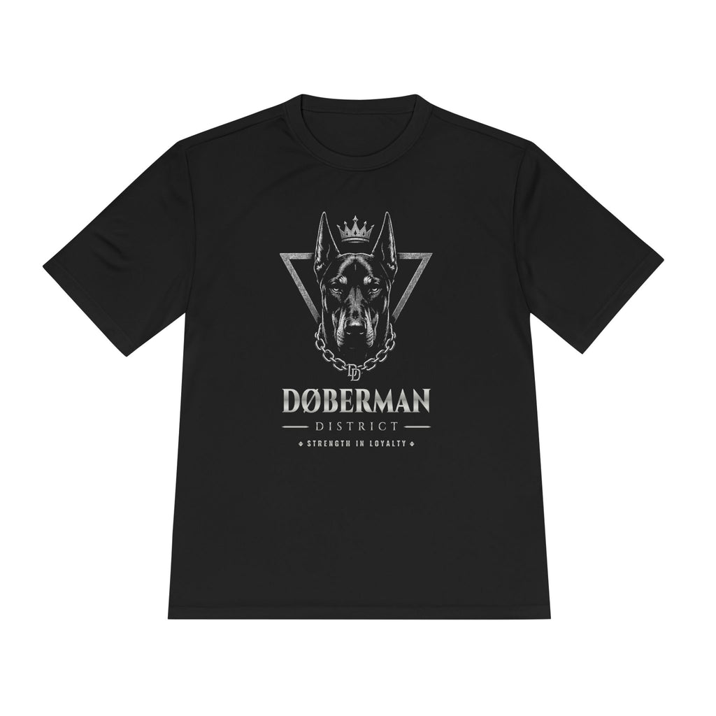 DOBERMAN DISTRICT UNISEX MOISTURE WICKING TEE