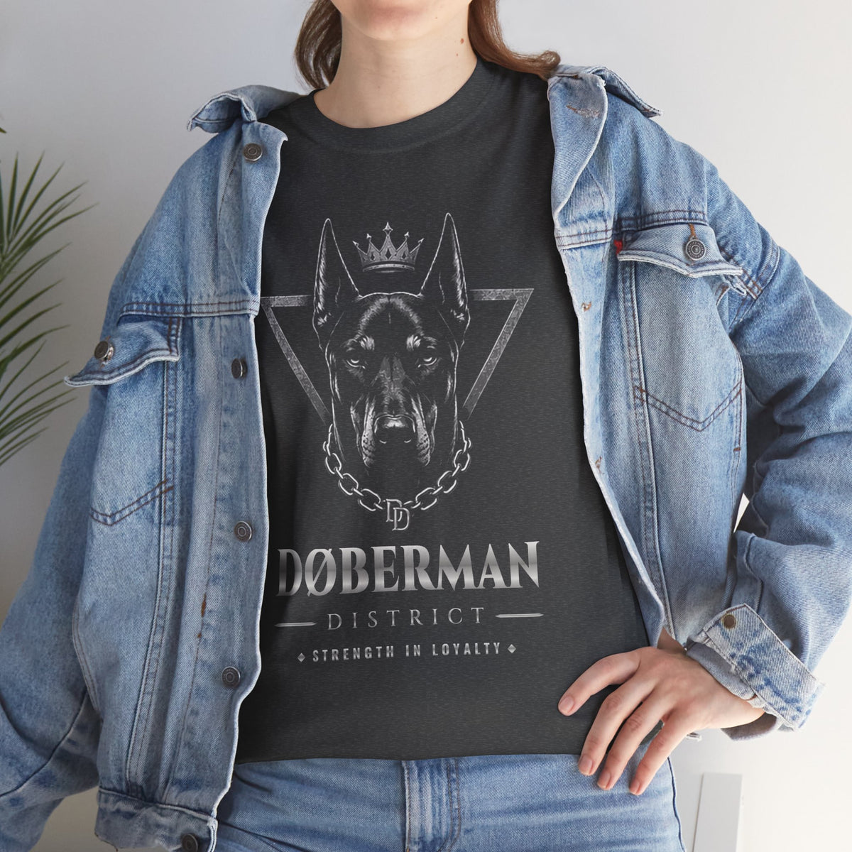 DOBERMAN DISTRICT UNISEX HEAVY COTTEN TEE