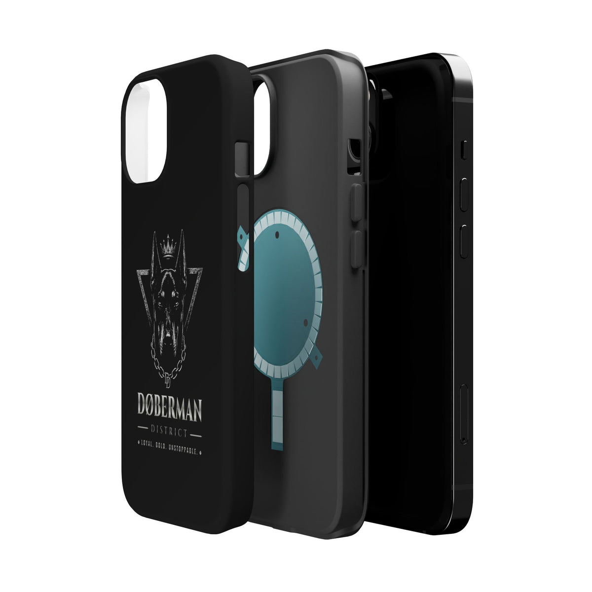 DOBERMAN DISTRICT MAGNETIC PHONE CASES