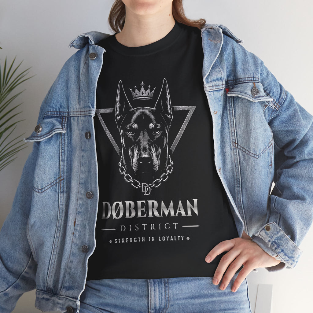 DOBERMAN DISTRICT UNISEX HEAVY COTTEN TEE