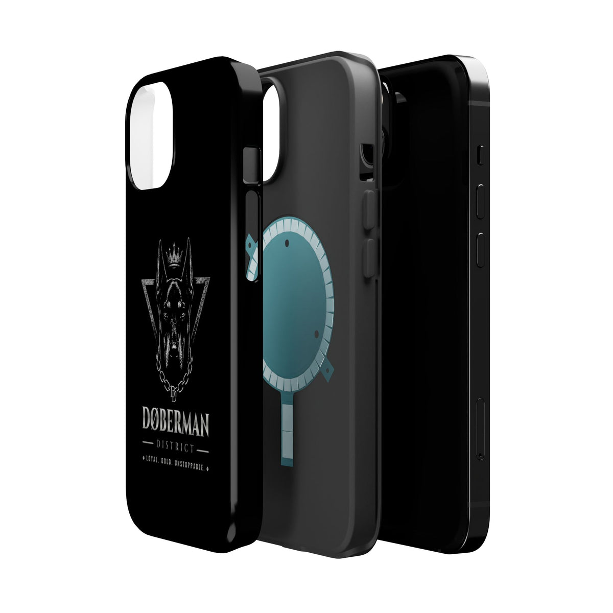 DOBERMAN DISTRICT MAGNETIC PHONE CASES