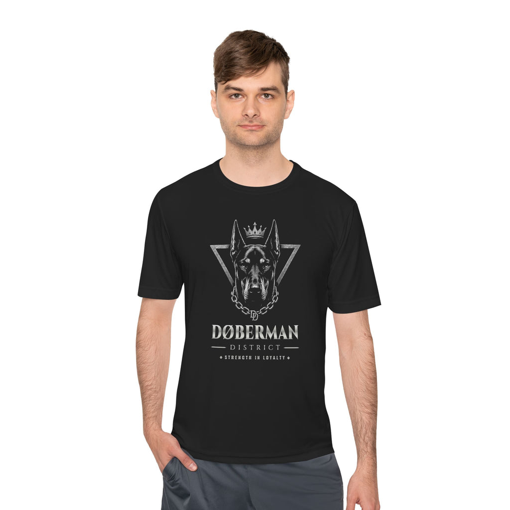 DOBERMAN DISTRICT UNISEX MOISTURE WICKING TEE